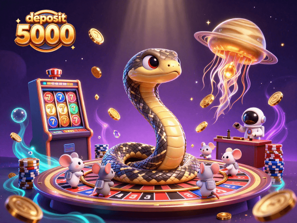 Experience thrilling gameplay with deposit 5000 in this vibrant 3D casino world of luck and winning opportunities.