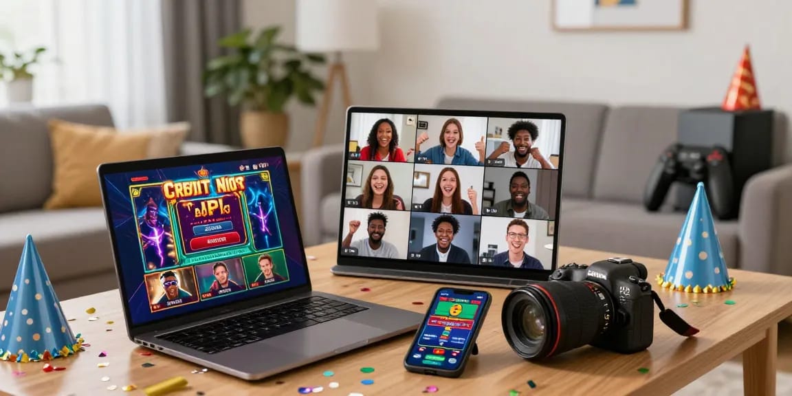 Players celebrating victories in lively online gaming, showcasing credit card casino sites excitement.