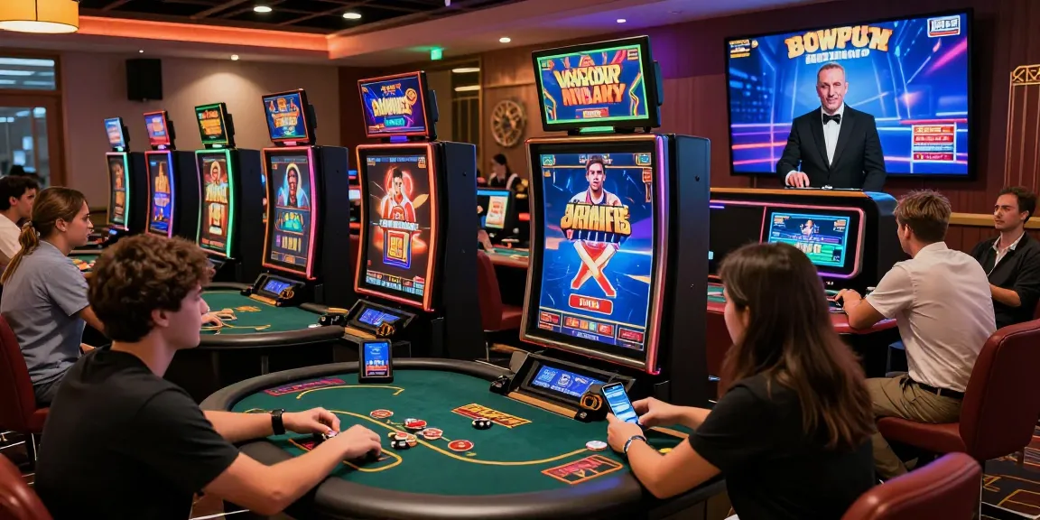 Experience the excitement of 68gamebai in a vibrant online casino atmosphere with diverse players engaged.