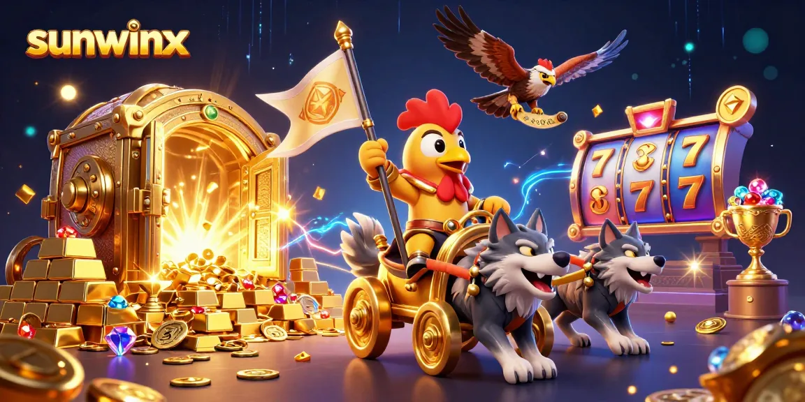 Experience thrilling gameplay with sunwinx as a cartoon rooster warlord leads gamers to jackpots and treasures.