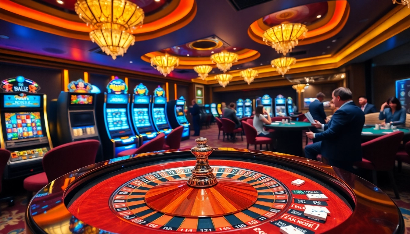 Experience the excitement at KK55.com with players engaged at a luxurious casino table.