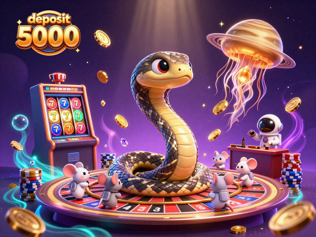 Experience thrilling gameplay with deposit 5000 in this vibrant 3D casino world of luck and winning opportunities.