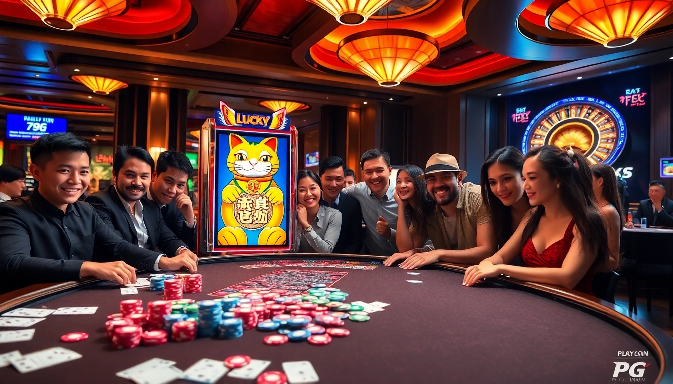 Experience the thrill of hitting the Lucky Neko PG Max Win on a vibrant slot machine.