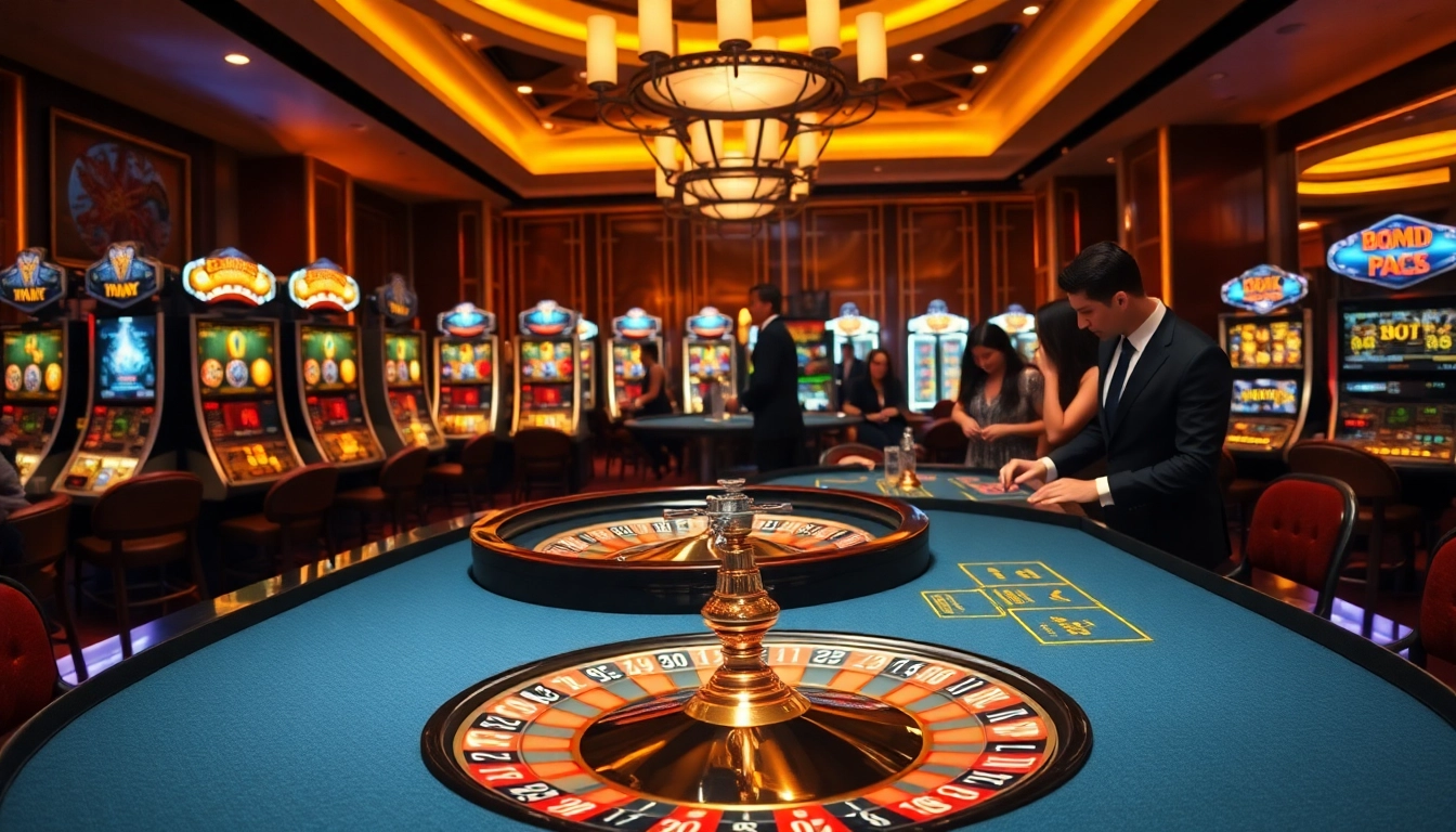 Experience thrilling gameplay at https://go88.fast/ with an exciting casino atmosphere featuring roulette and poker.