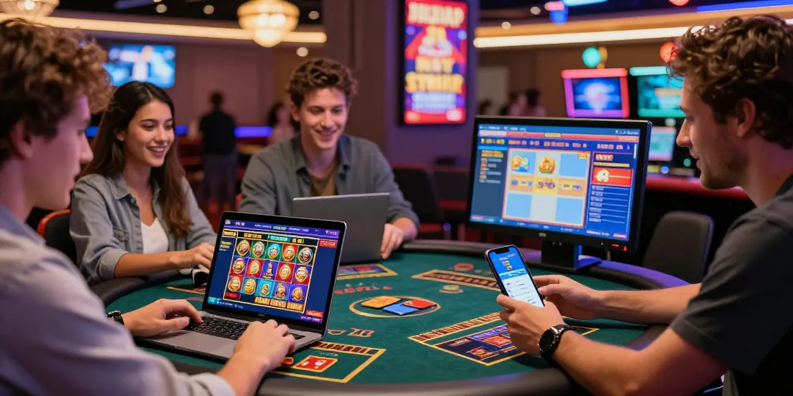 Players enjoying games at online casinos that accept credit cards, showcasing a lively and engaging gaming atmosphere.