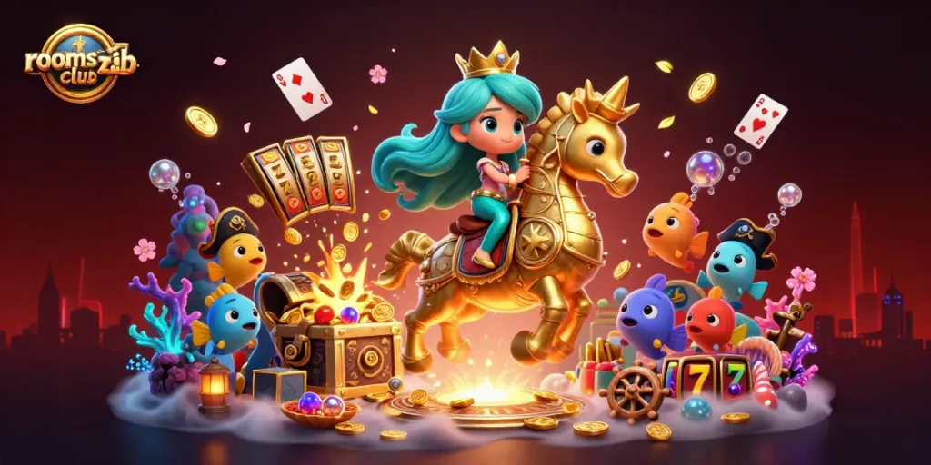 Putri duyung di rooms-club mengungkap harta dengan lautan slot yang berkilau.