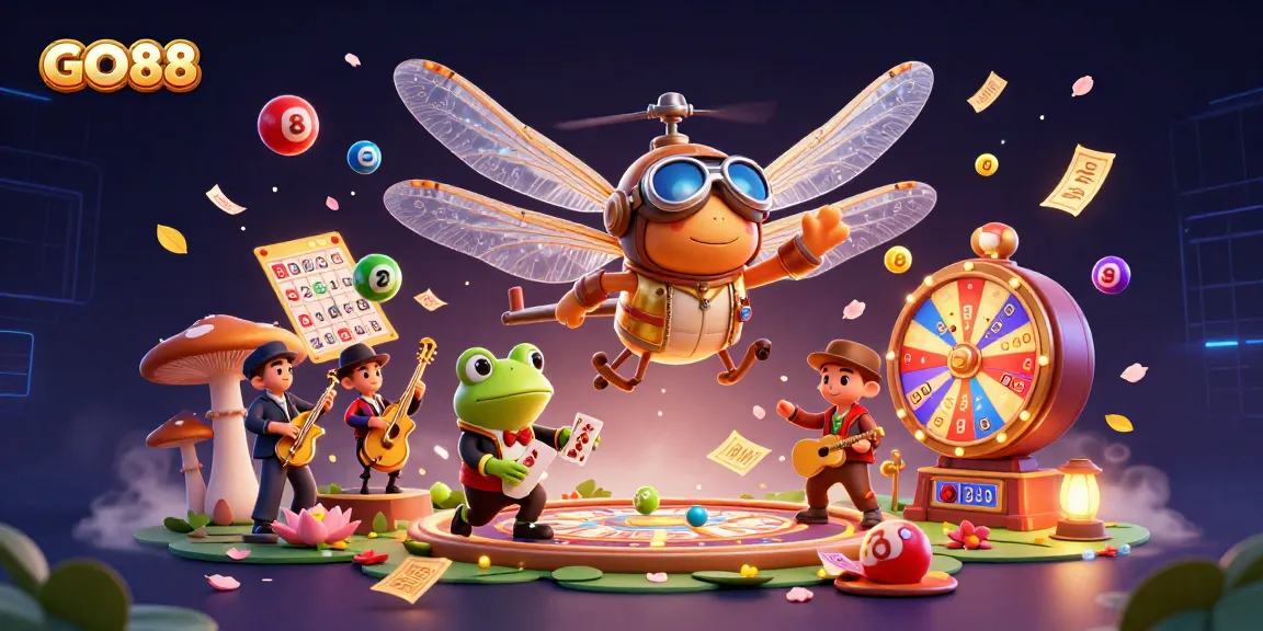 Experience thrilling gameplay at GO88 with colorful casino elements and dynamic gaming atmosphere.