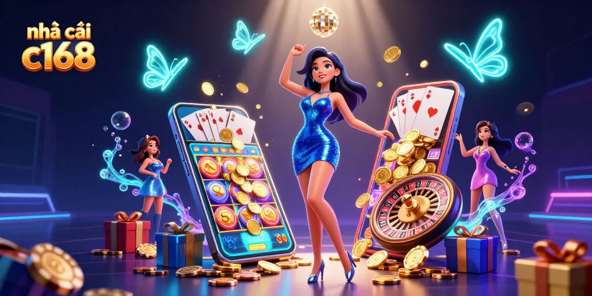 Experience dynamic wins at nhà cái c168 amidst an electrifying 3D casino scene.