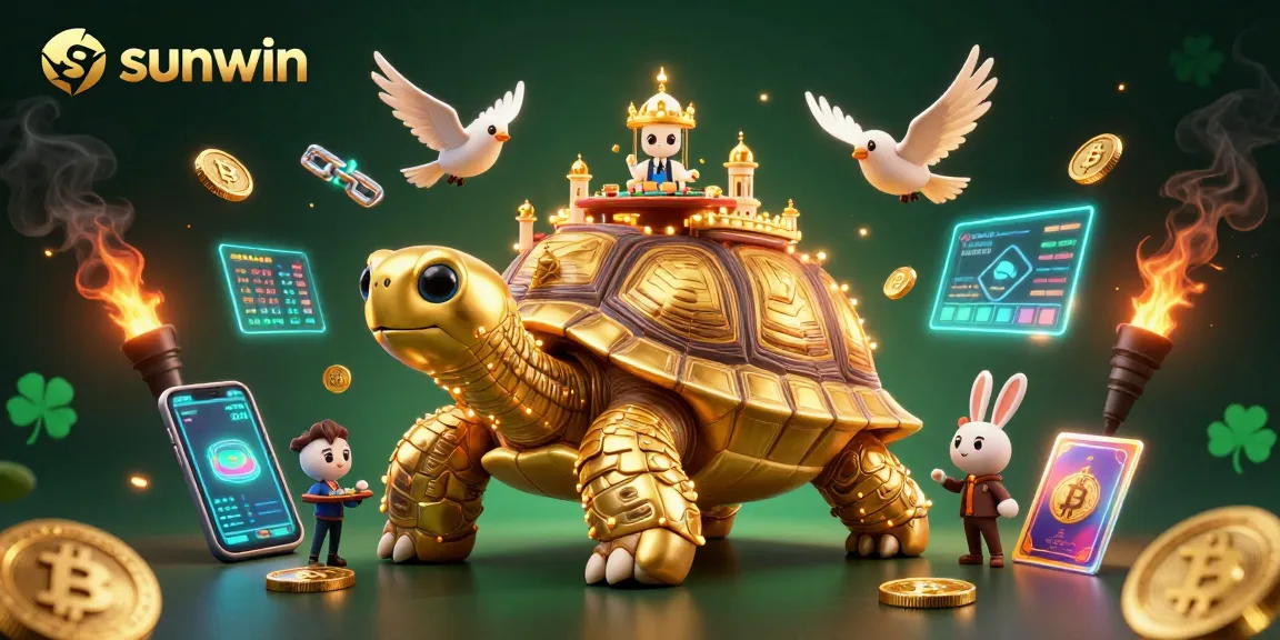 Engage with sunwin's thrilling gaming adventure featuring a golden tortoise casino.