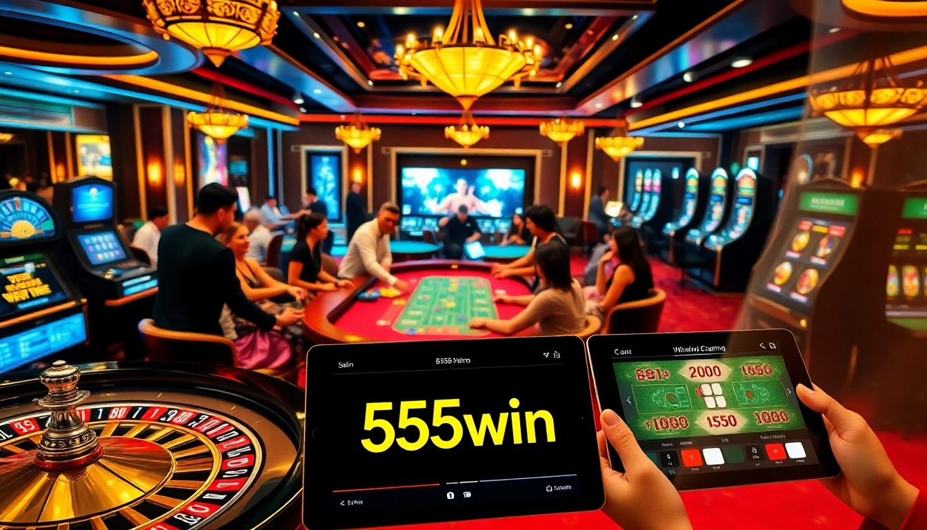 Experience thrill at the 555win casino, where players enjoy vibrant gaming action and luxury.