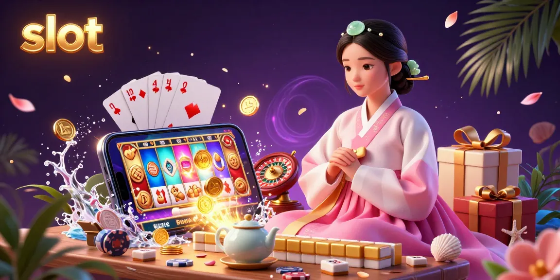 Play exciting slot games with vibrant visuals and unique features in this captivating casino scene.