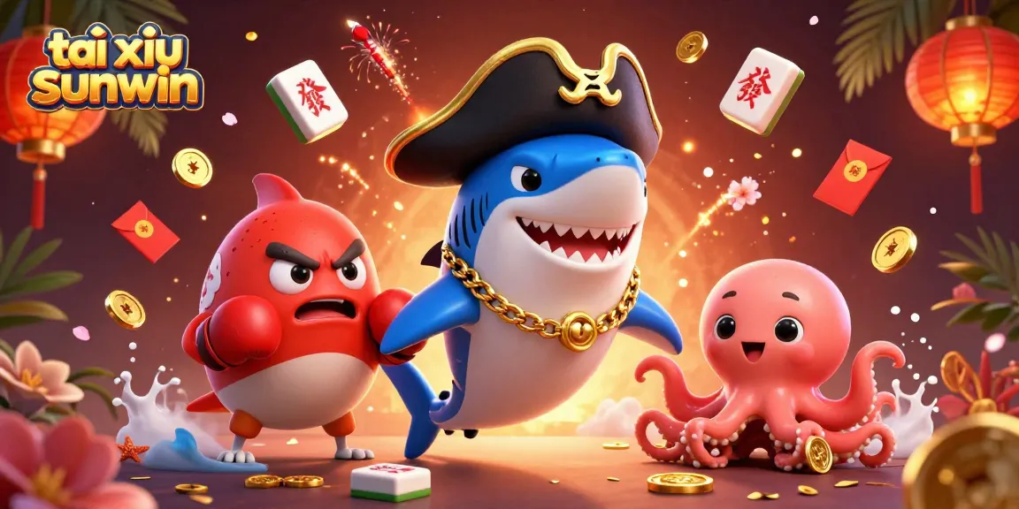 Tài xỉu sunwin adventure with cartoon characters winning gold coins in exciting gameplay