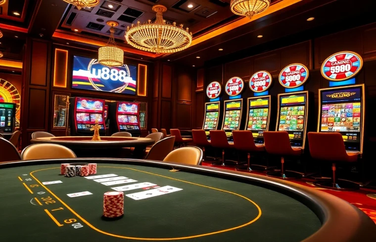 Experience the excitement of u888 online casino with vibrant tables and thrilling games.
