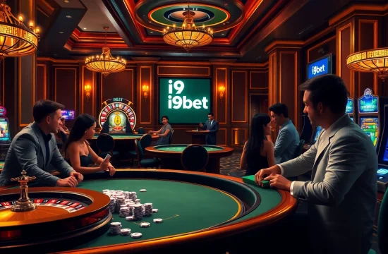 Experience thrilling casino play with i9bet. Engaging gamblers at luxurious tables with lively games.