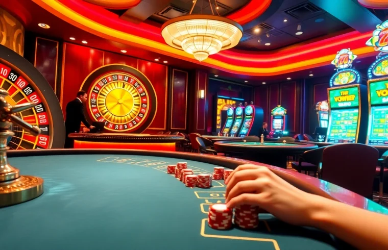 GO88 gaming experience with dynamic casino tables and plush surroundings