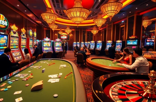 Experience exciting gameplay at vt88 with vibrant casino visuals and engaging gambling elements.