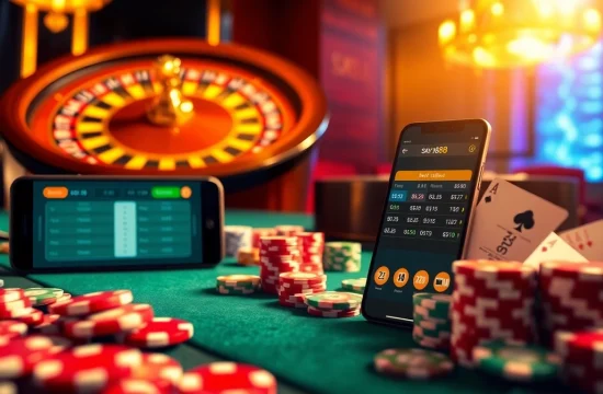Experience the excitement of gambling with say 88 at a luxurious table filled with chips and cards.