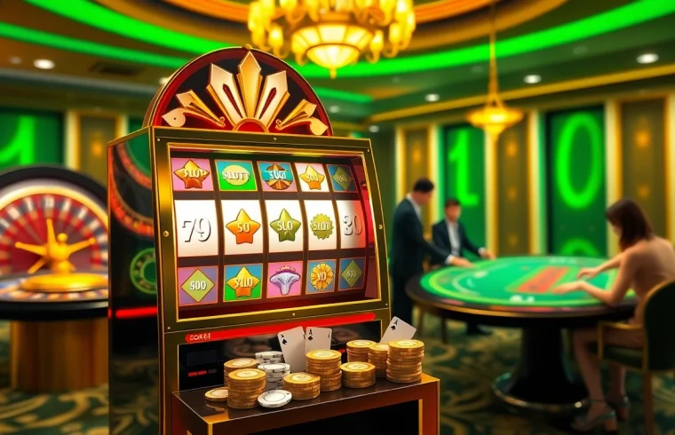 Experience the thrill of slot api raja 88 with vibrant slot machines and glamorous casino atmosphere.