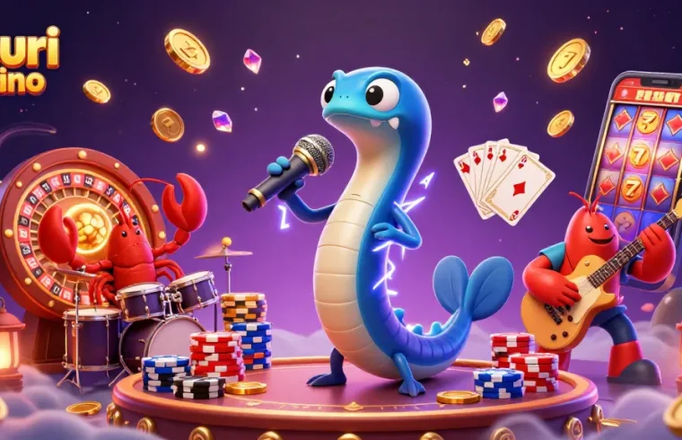 Joacă jocuri casino captivante cu un electric eel DJ, crab la tobe și cal maritim la chitară.